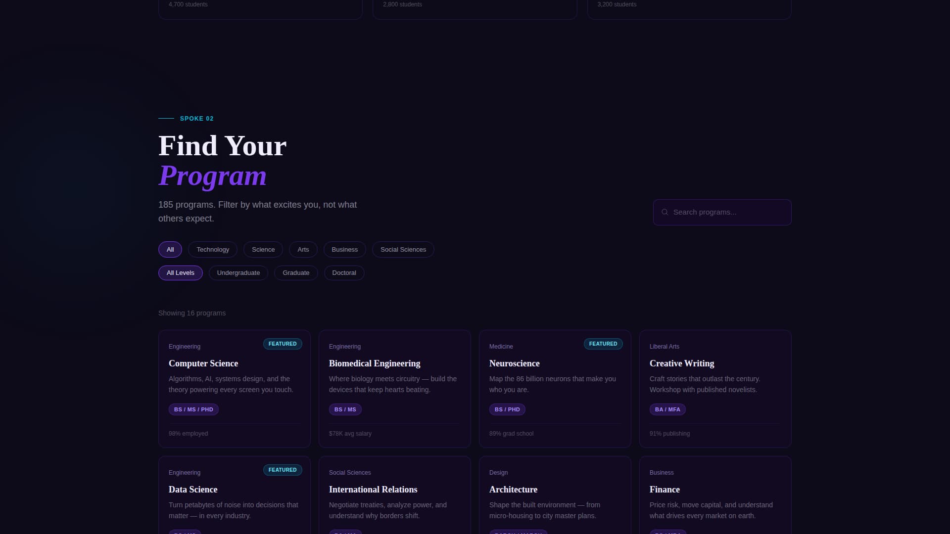Higher Education Digital Presence Professional Website Template