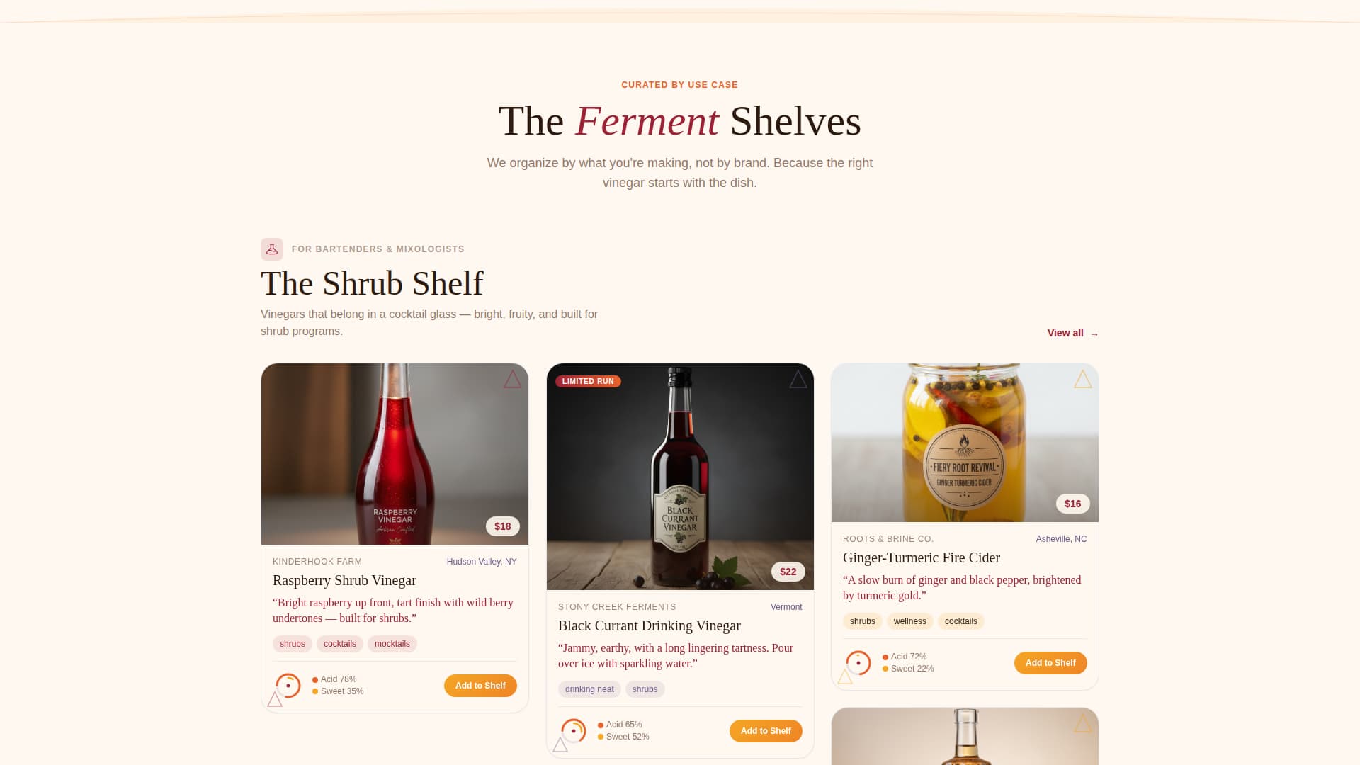 Ferment - Artisan Vinegar Landing Page Template