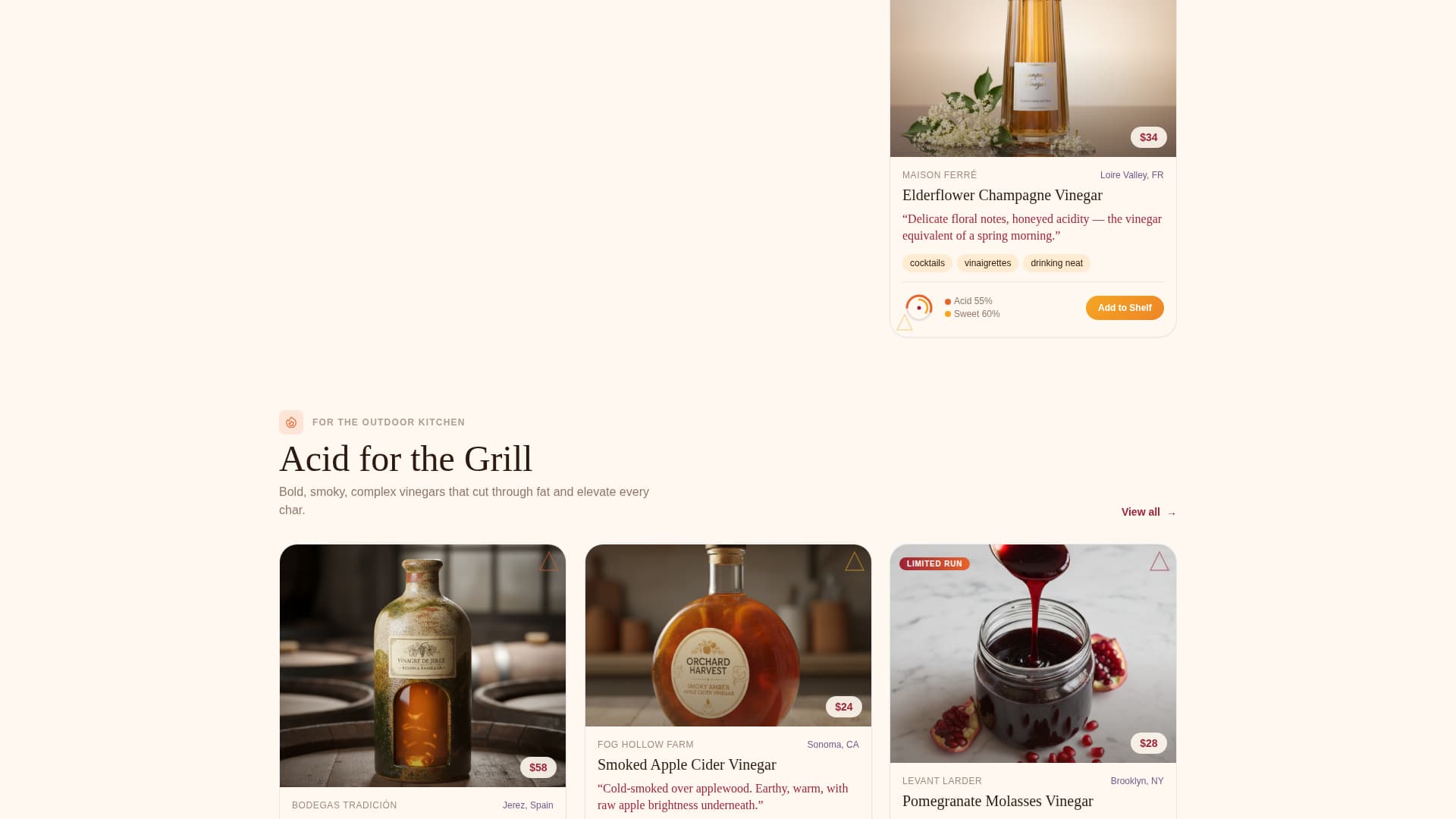 Ferment - Artisan Vinegar Landing Page Template
