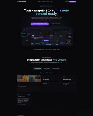 Storecommand - Intelligent Campus Store Landing Page Template
