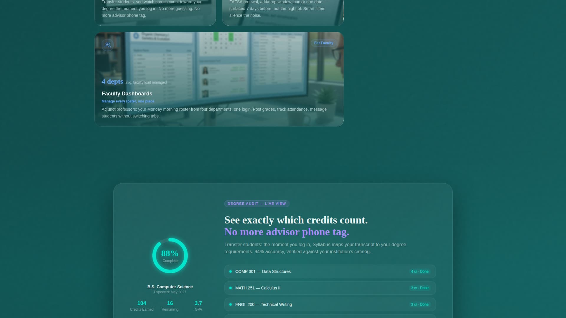 Syllabus - Luminous Higher Education Landing Page Template