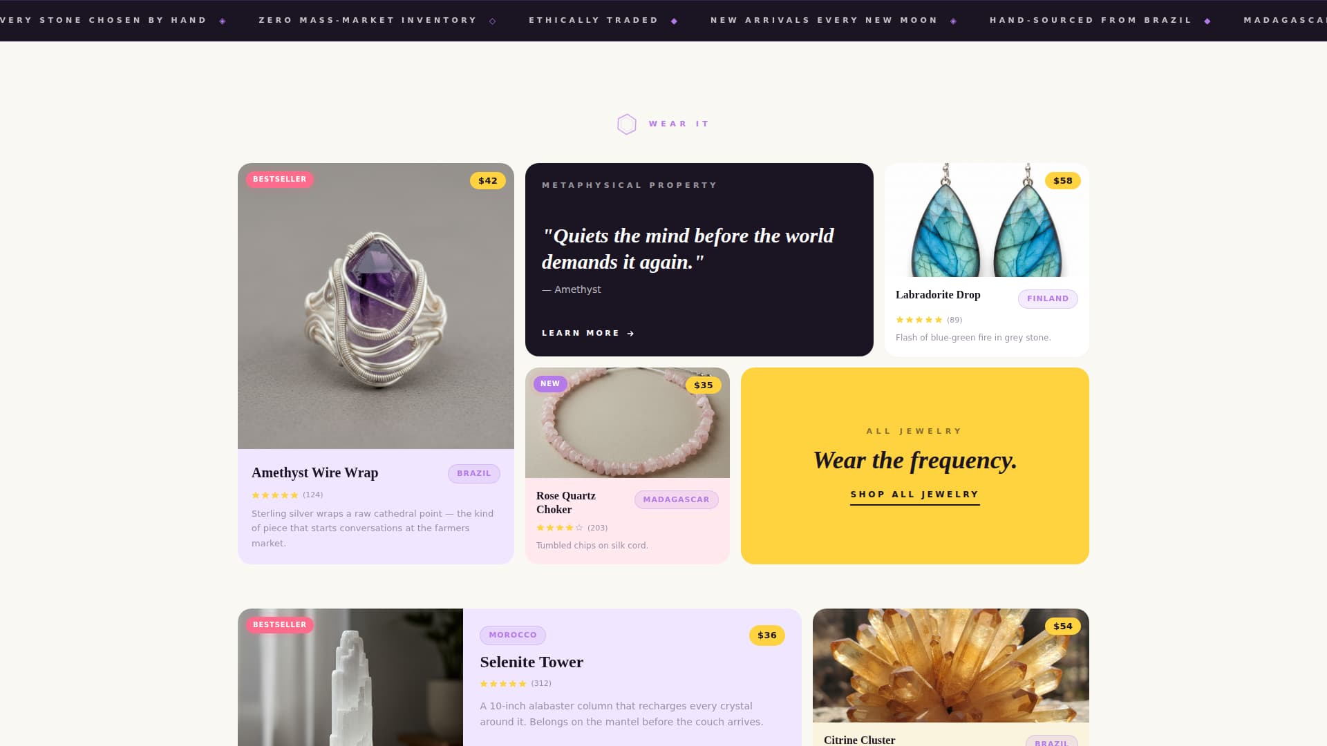 Facet - Radiant Crystal Landing Page Template
