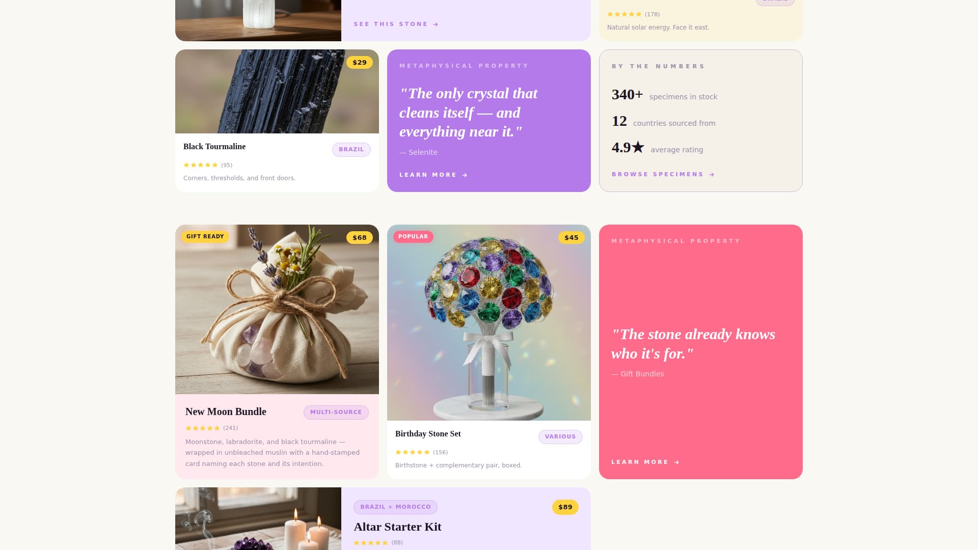 Facet - Radiant Crystal Landing Page Template