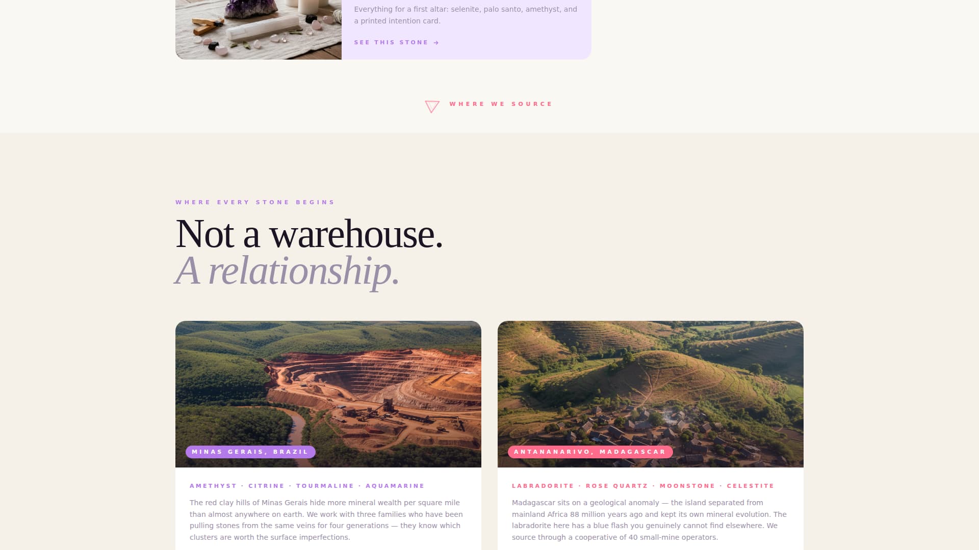 Facet - Radiant Crystal Landing Page Template