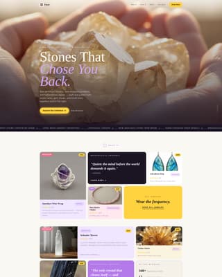 Facet - Radiant Crystal Landing Page Template
