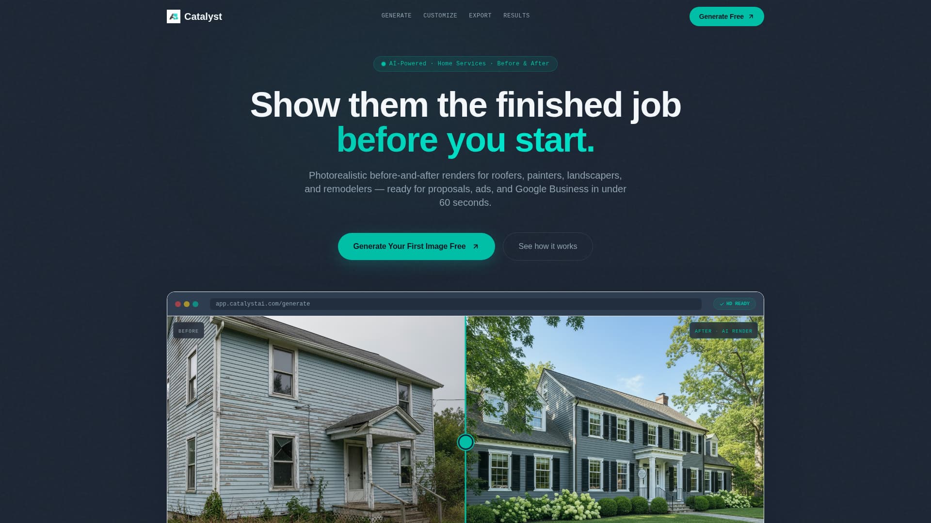 Catalyst - Powerful Homeservices Landing Page Template
