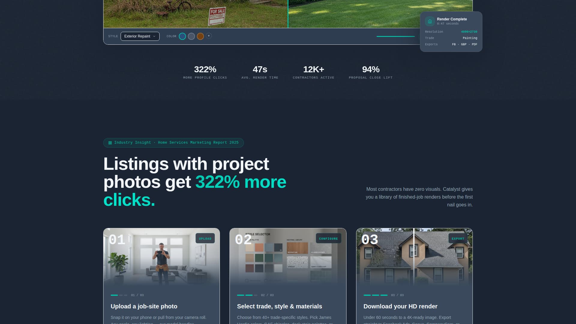 Catalyst - Powerful Homeservices Landing Page Template