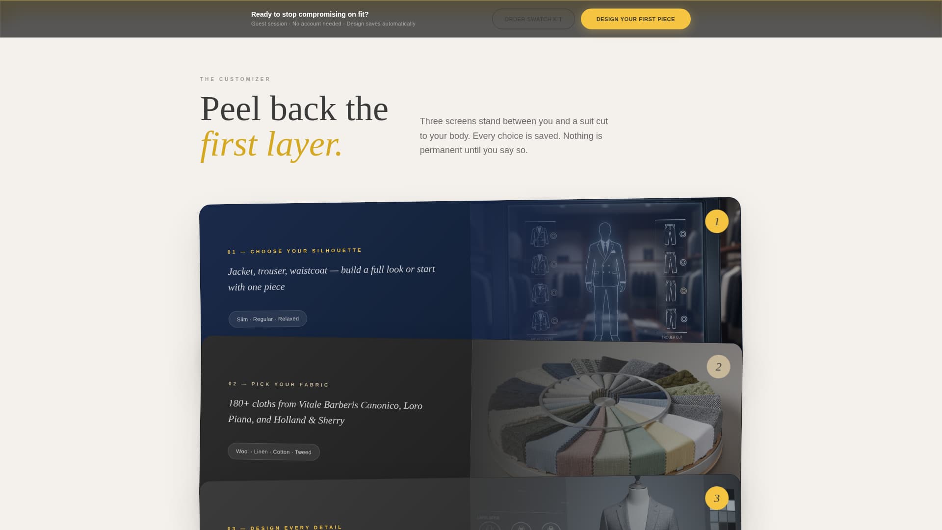 Stitch - Bespoke Tailoring Landing Page Template