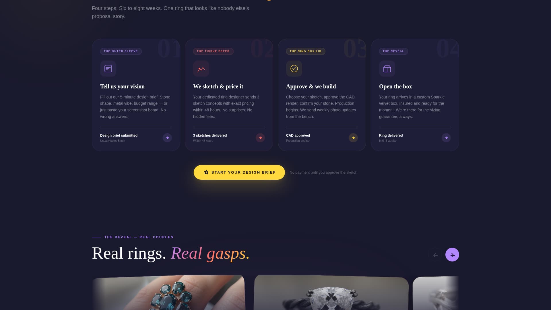 Sparkle - Dazzling Engagement Landing Page Template