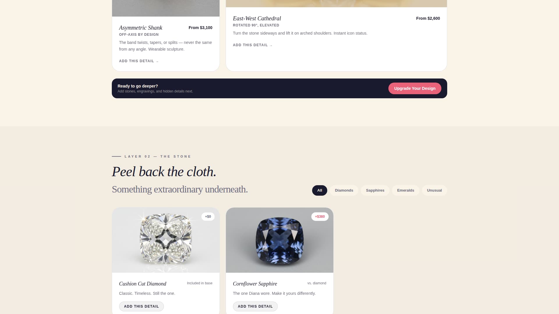 Facet - Stunning Jewelry Landing Page Template
