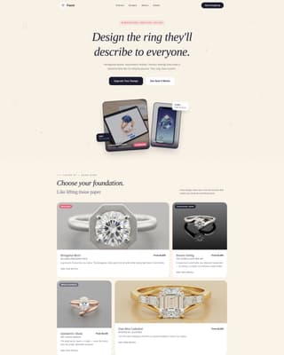 Facet - Stunning Jewelry Landing Page Template