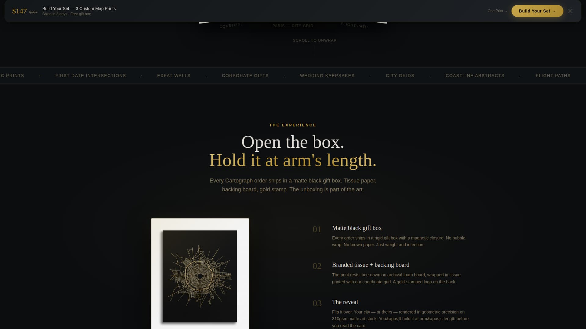 Cartograph - Gilded Artisan Landing Page Template