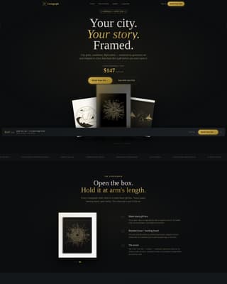 Cartograph - Gilded Artisan Landing Page Template