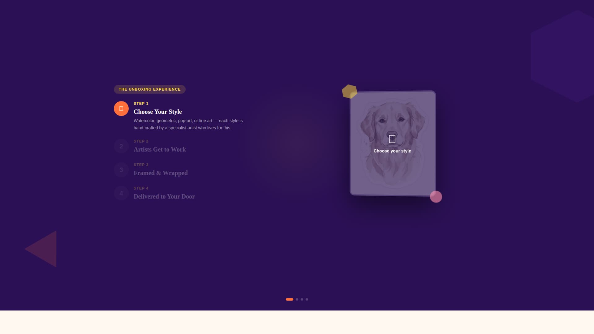 Pawprint - Playful Petportrait Landing Page Template