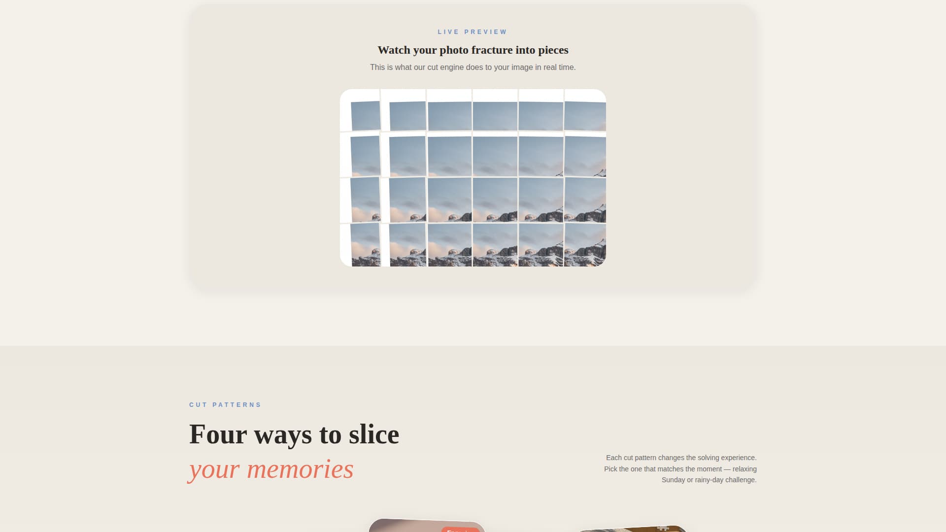 Piece - Playful Custompuzzle Landing Page Template