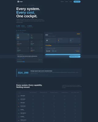 Ledger - Intelligent Home Services Landing Page Template
