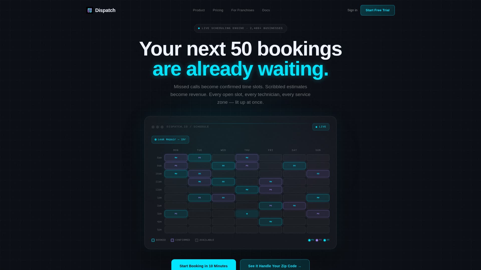 Nexus — Service Coordination Landing Page Template