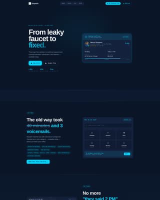 Dispatch - Instant Home Services Landing Page Template
