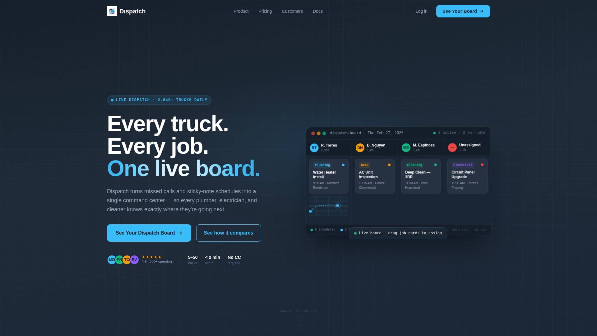 Route — Field Service Landing Page Template