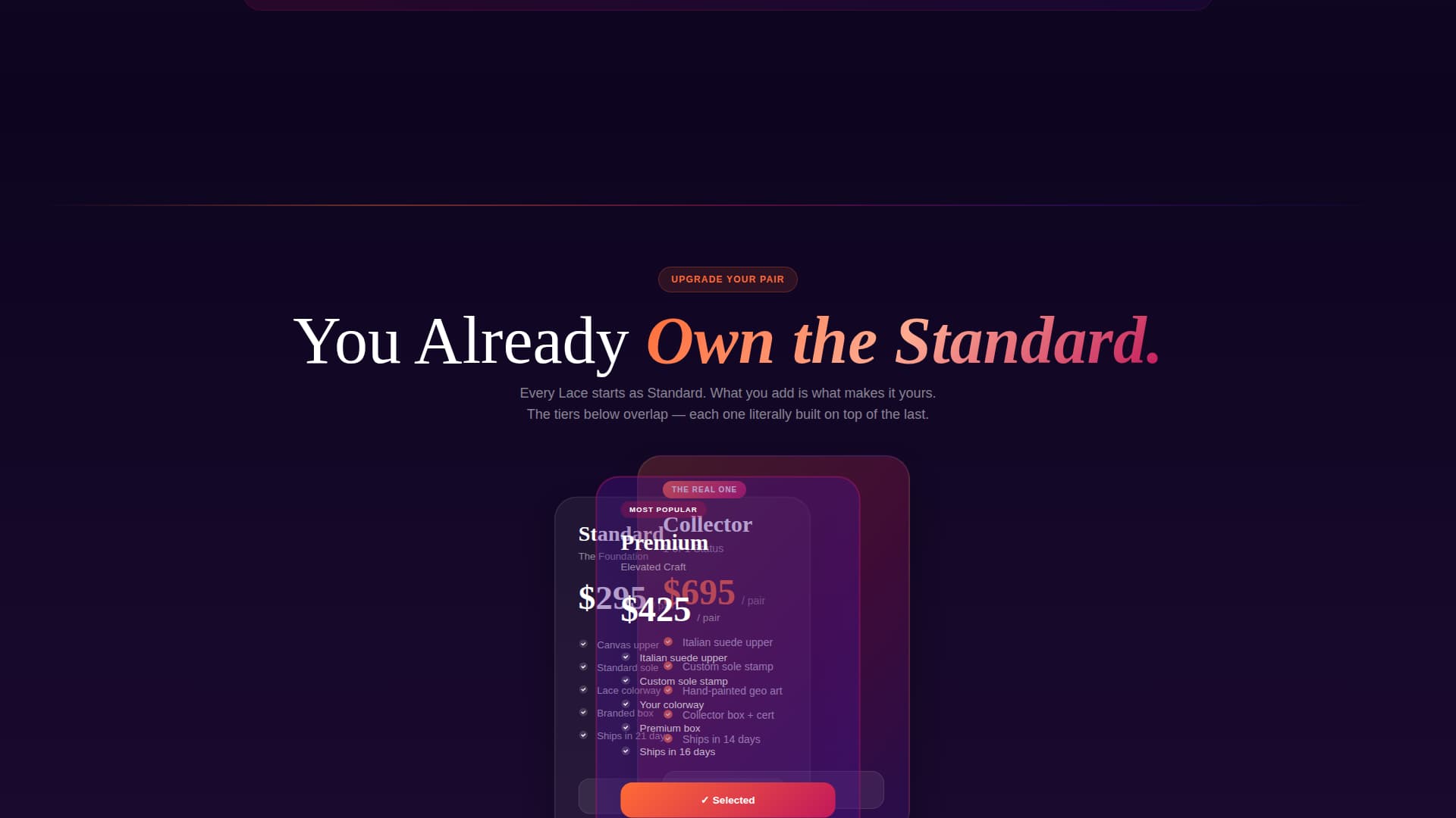 Lace - Playful Customsneakers Landing Page Template
