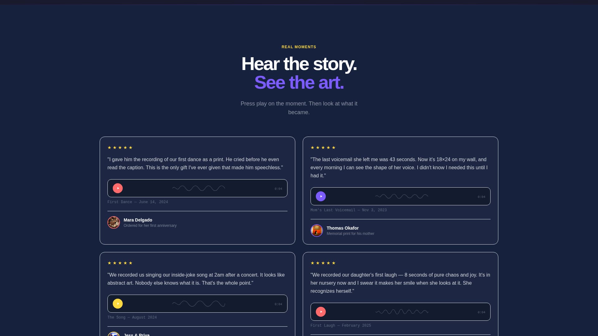 Wave - Stunning Soundwave Landing Page Template