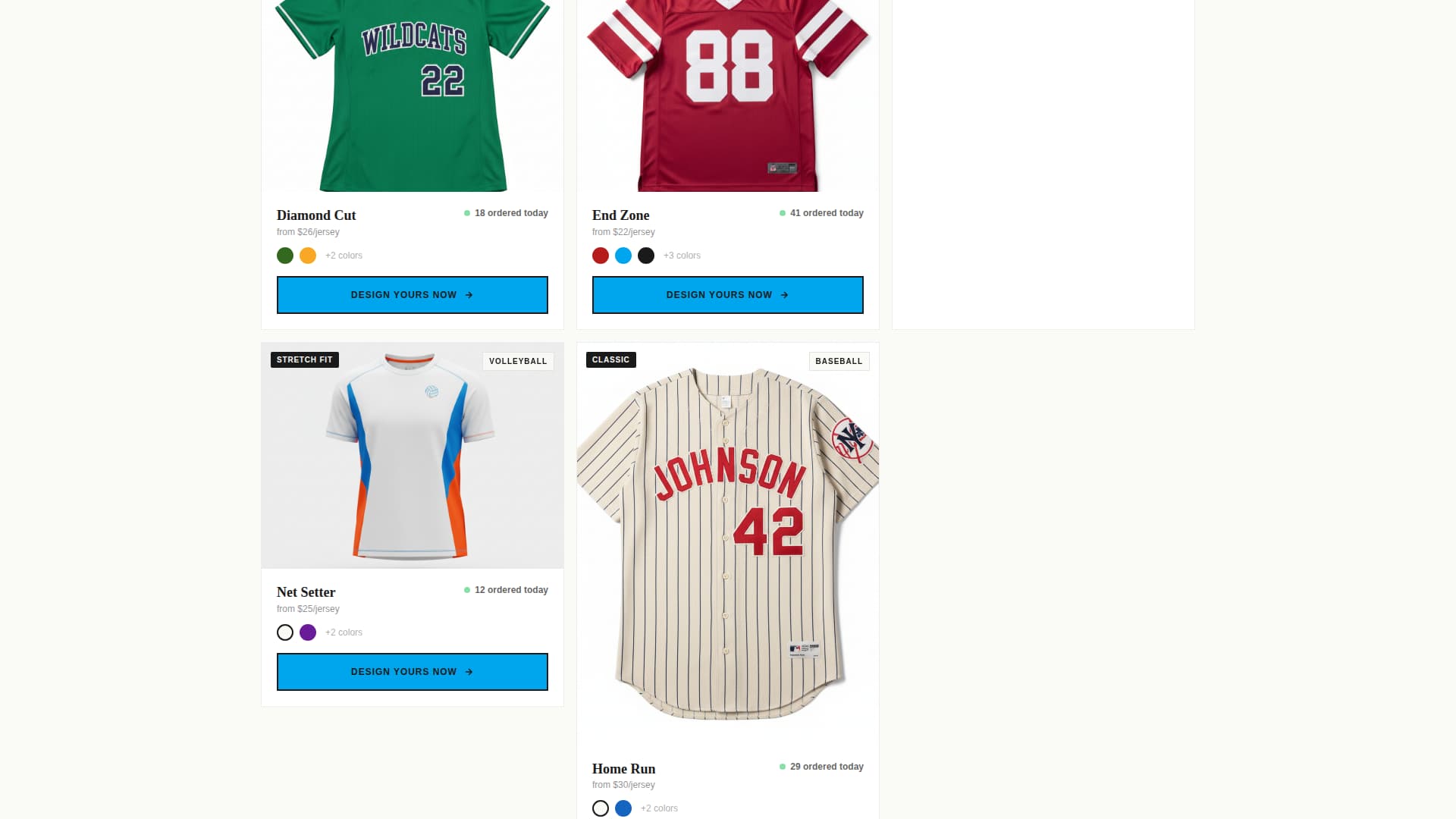 Jerseypress - Bold Sportswear Landing Page Template