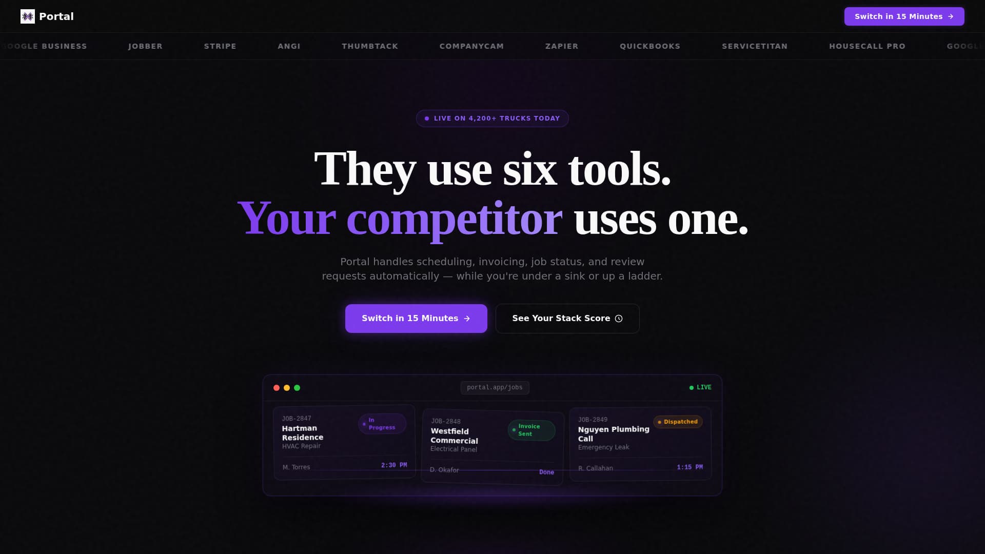 Portal - Powerful Home Services Landing Page Template