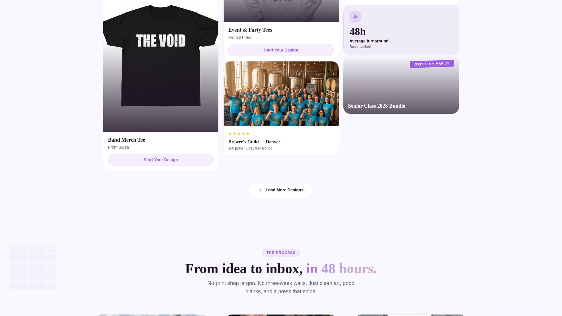 Press - Fresh Customprinting Landing Page Template