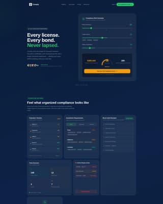 Fortify — Compliance Management Landing Page Template