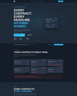 ContractCommand - Powerful Home Services Landing Page Template