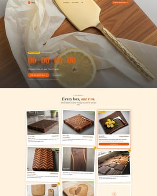 Chop - Artisan Subscription Landing Page Template