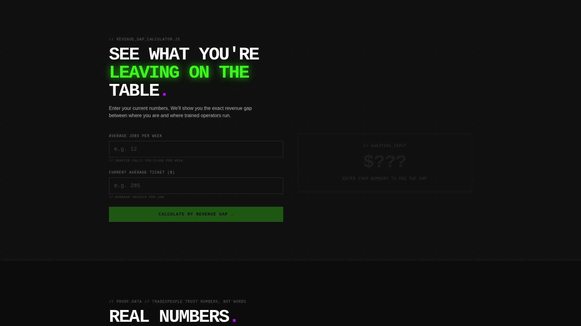 Hustle - Highvoltage Trades Landing Page Template