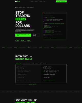 Hustle - Highvoltage Trades Landing Page Template