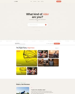 Spoke - Playful Cycling Landing Page Template