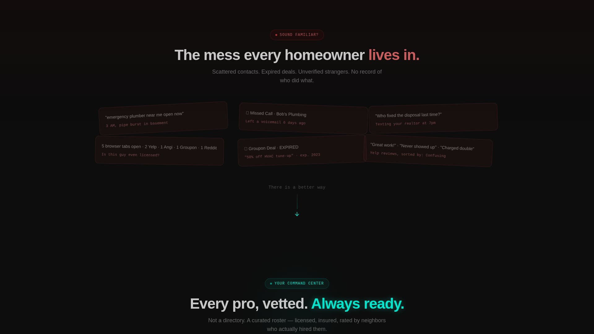 Menu - Powerful Homeservices Landing Page Template