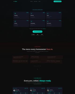 Menu - Powerful Homeservices Landing Page Template