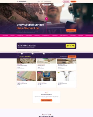 Decoupage - Vibrant Craft Landing Page Template