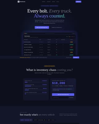 Stockroom — Inventory Management Landing Page Template
