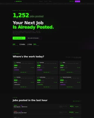 Dispatch - Dynamic Trades Landing Page Template