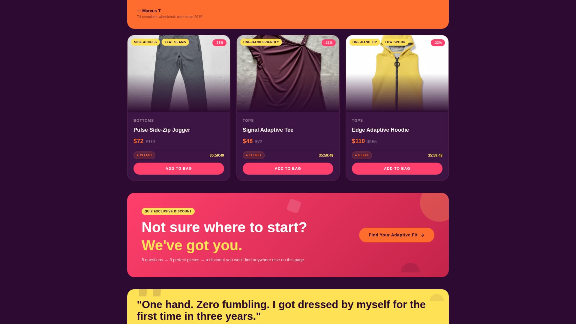 Adapt - Bold Adaptivefashion Landing Page Template