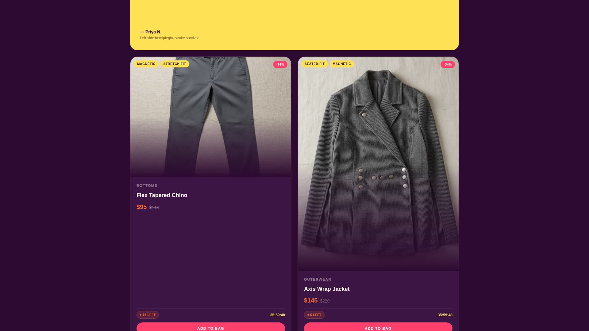 Adapt - Bold Adaptivefashion Landing Page Template
