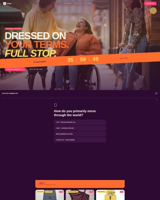 Adapt - Bold Adaptivefashion Landing Page Template