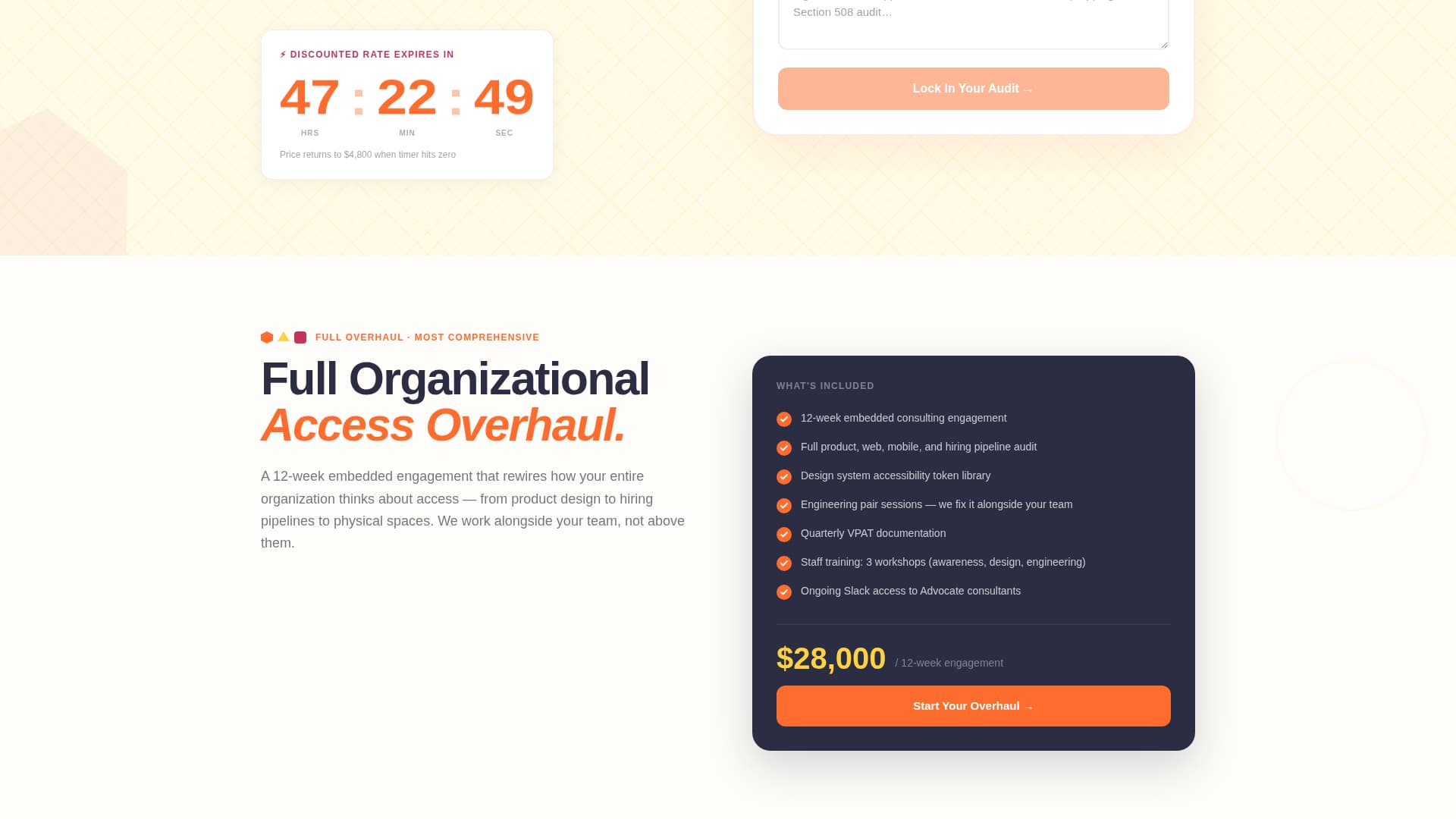 Advocate - Bold Accessibility Landing Page Template