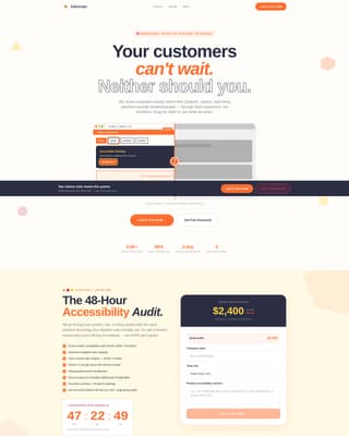 Advocate - Bold Accessibility Landing Page Template