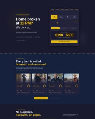 Dispatch — Maintenance Pros Landing Page Template