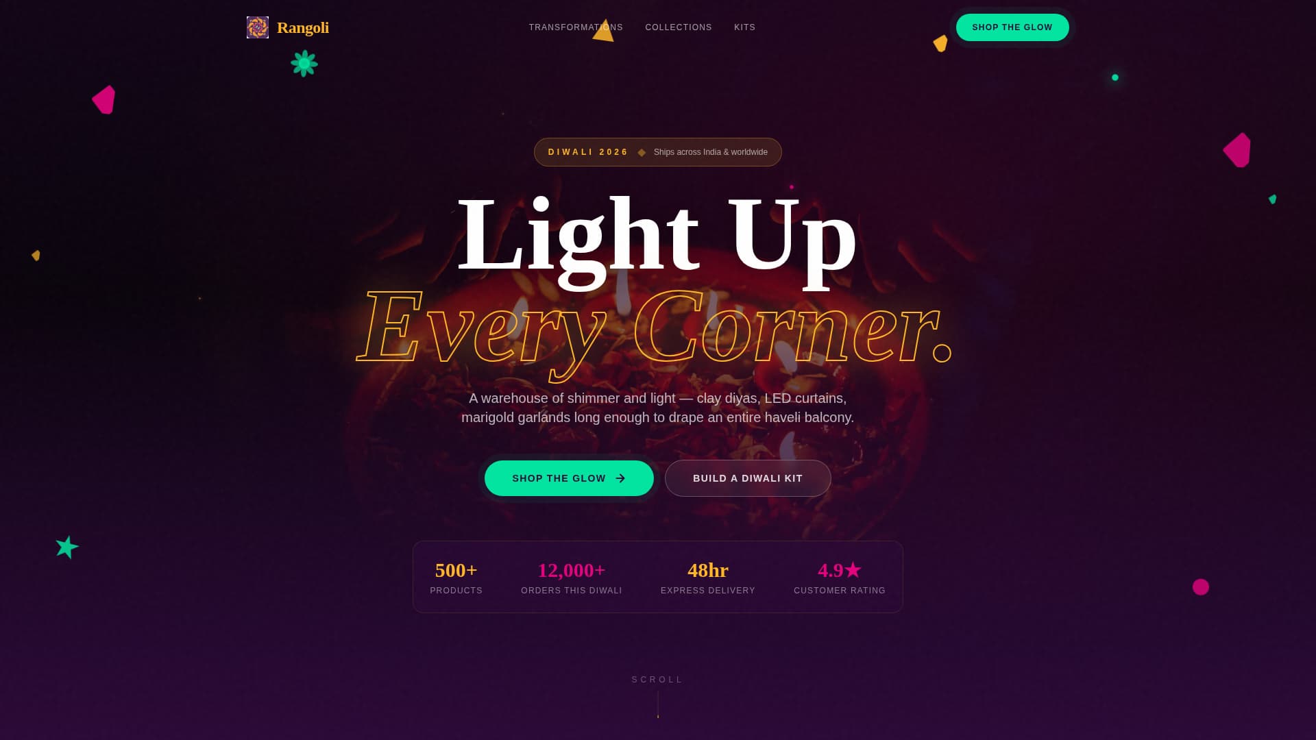 Mandala — Vibrant Diwali Celebration Landing Page Template