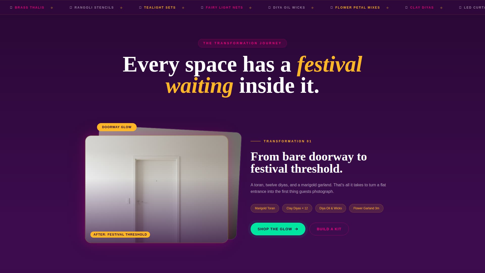Mandala — Vibrant Diwali Celebration Landing Page Template