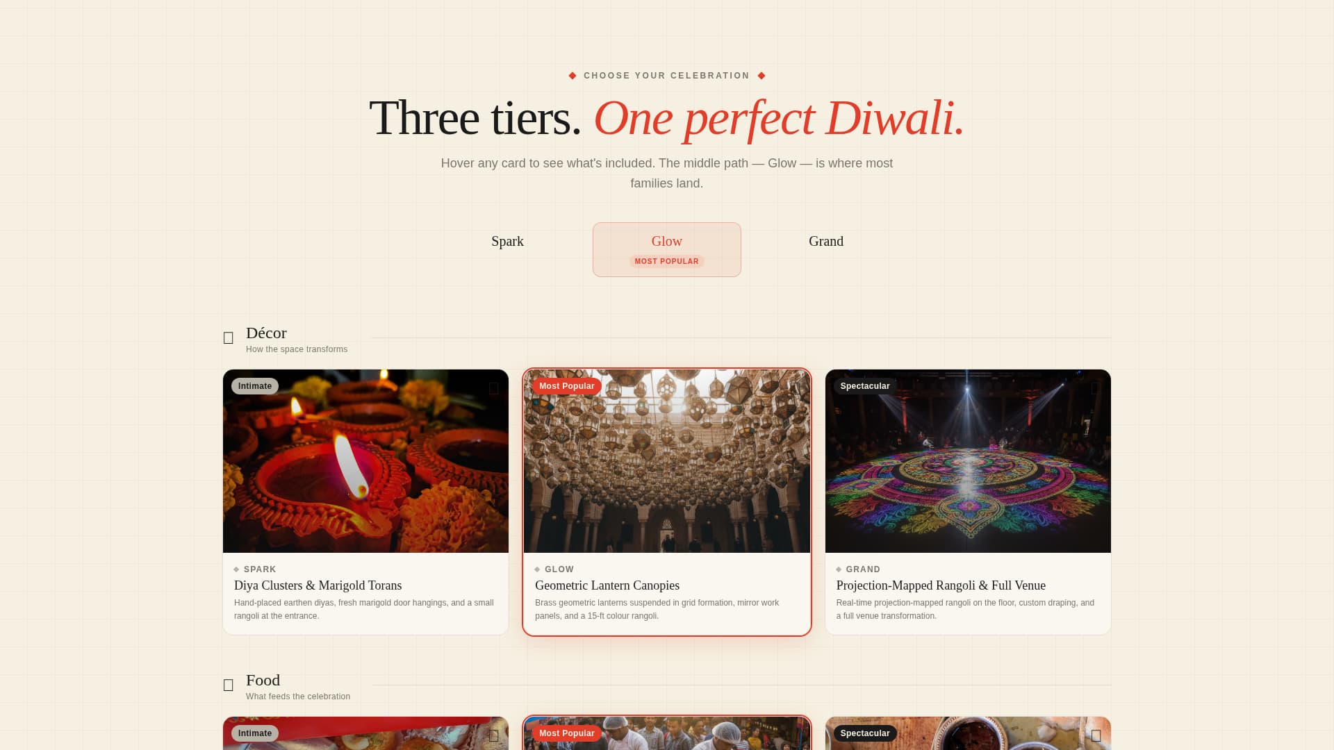 Diwali Business Specialist Booking Website Template