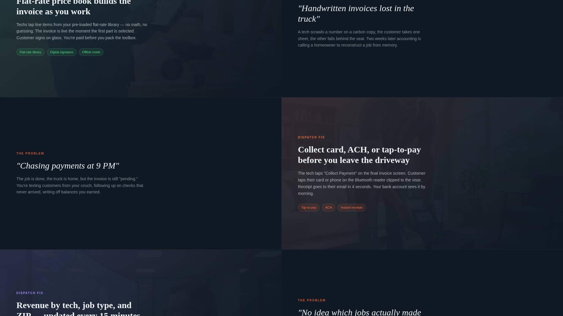 Dispatch - Powerful Field Services Landing Page Template