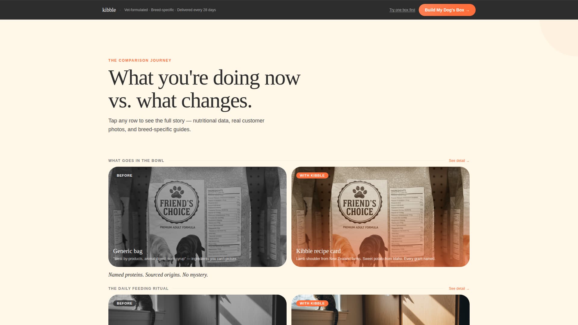 Kibble - Playful Dogfood Landing Page Template